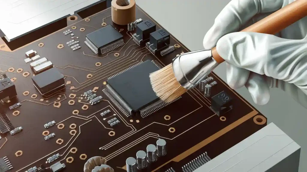 Pulizia dei circuiti stampati senza danneggiarli