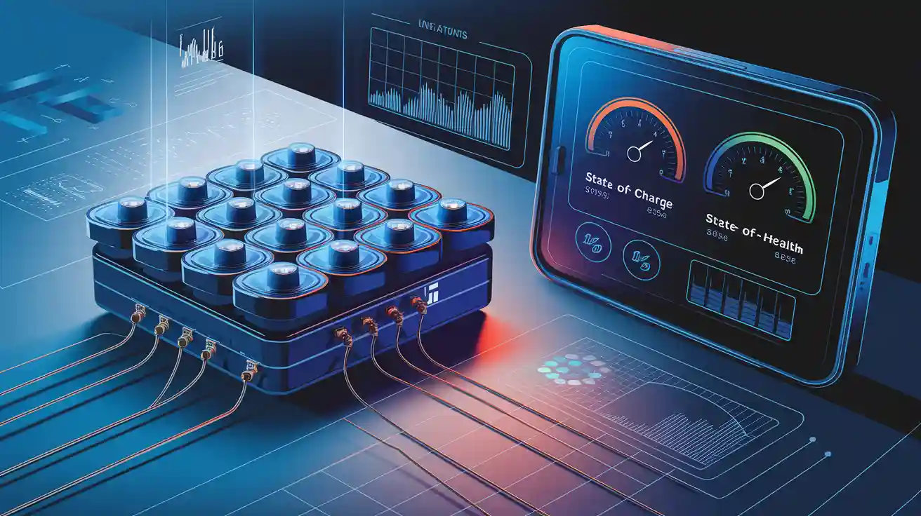 Conas a Mheasann Córais Bainistíochta Ceallraí Staid an Luchta agus Staid  Sláinte i gCadhnraí Litiam-Ian, image size:1312x736