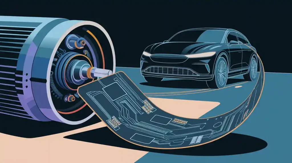 유연한 PCB가 EV 모터 제어 장치와 통합되는 방식