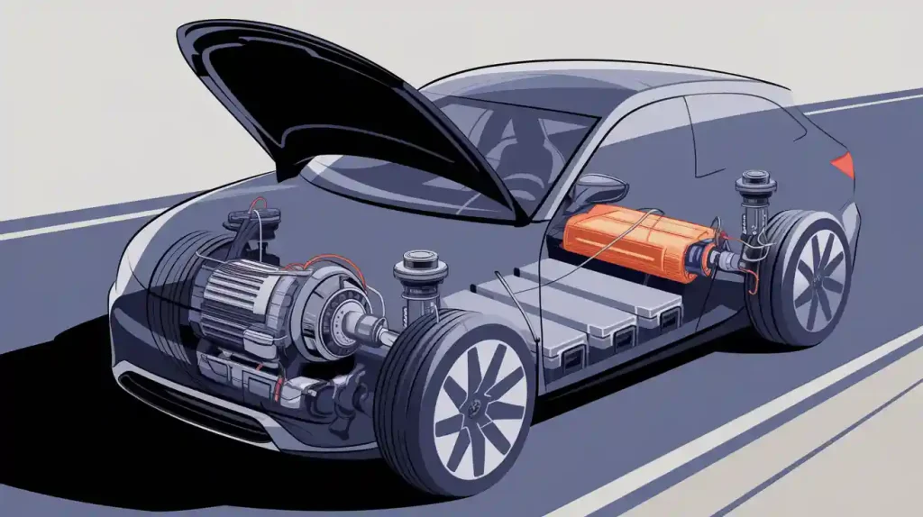 Elmotor och drivsystem för elfordon