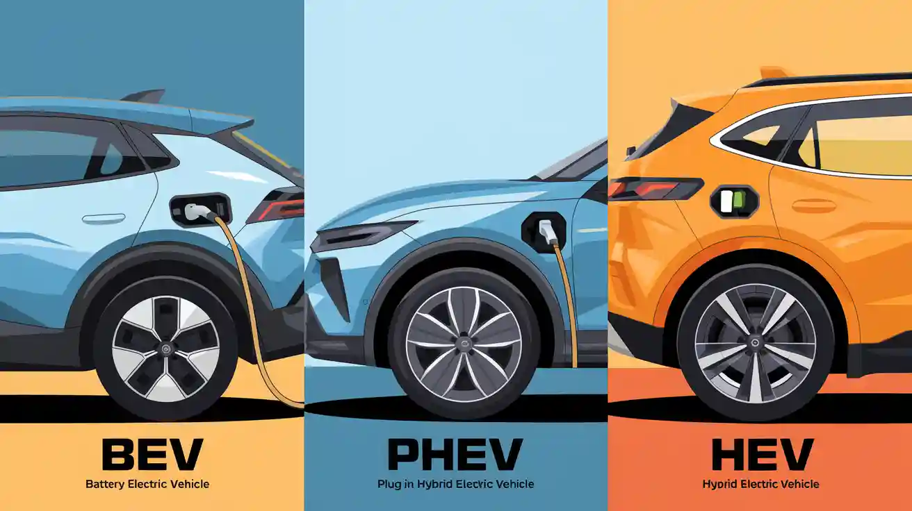 Типи електромобілів: BEV, PHEV, HEV