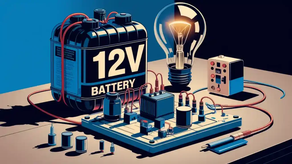 12Vバッテリーを使ったシンプルなDC-AC電源インバータの作り方