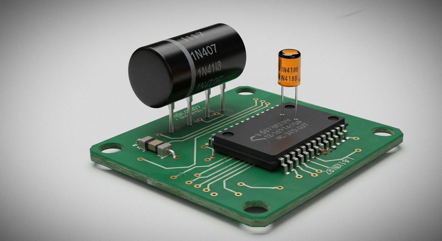Comprensione delle differenze tra i diodi 1N4007 e 1N4148 per la progettazione dei circuiti