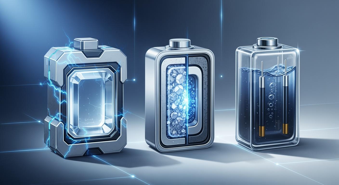 Batteries à l'état solide vs batteries semi-solides vs batteries liquides