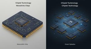 Tecnología chiplet vs chips monolíticos
