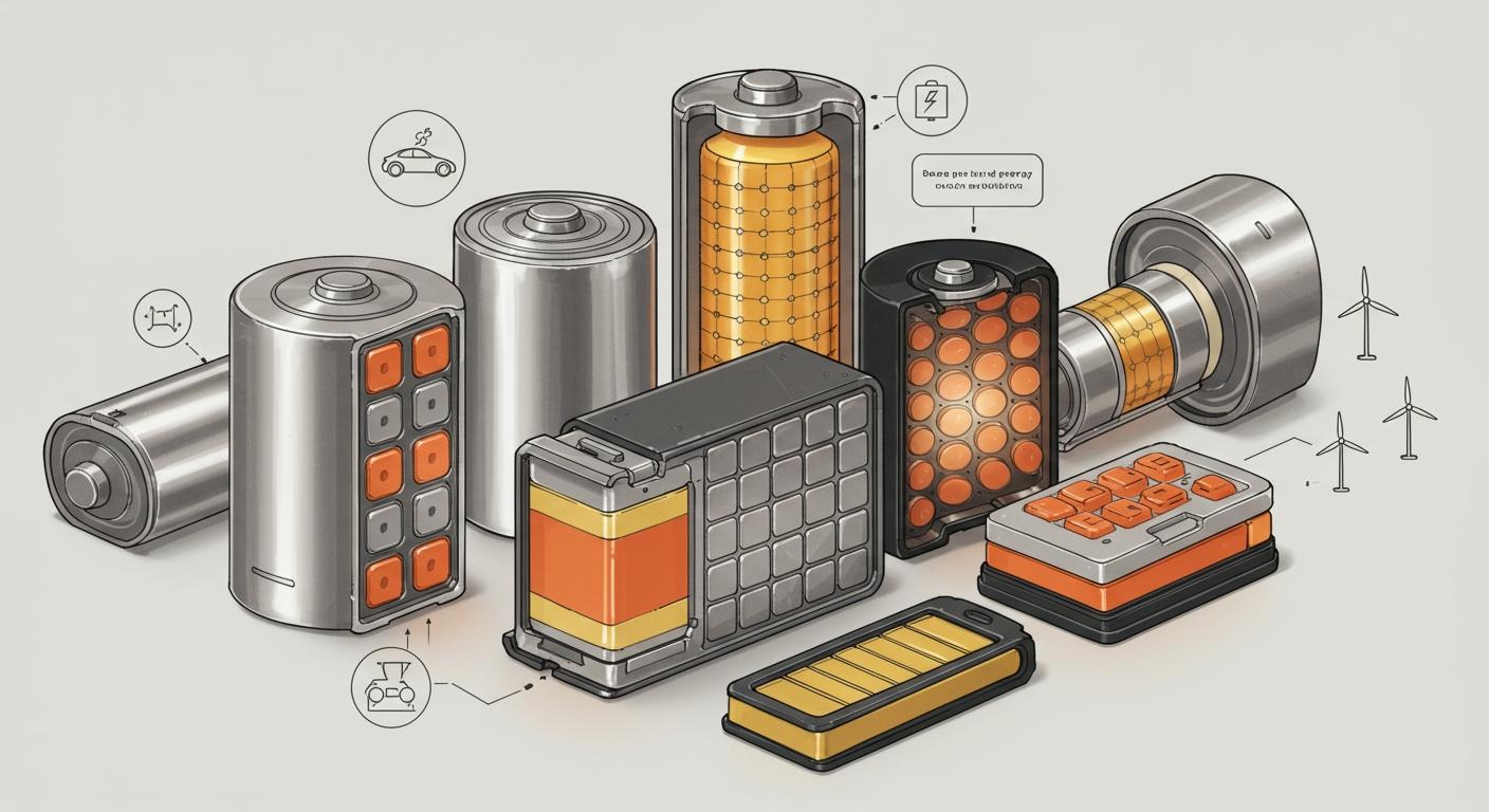 Vergleich der Batteriezellchemie für moderne Anwendungen