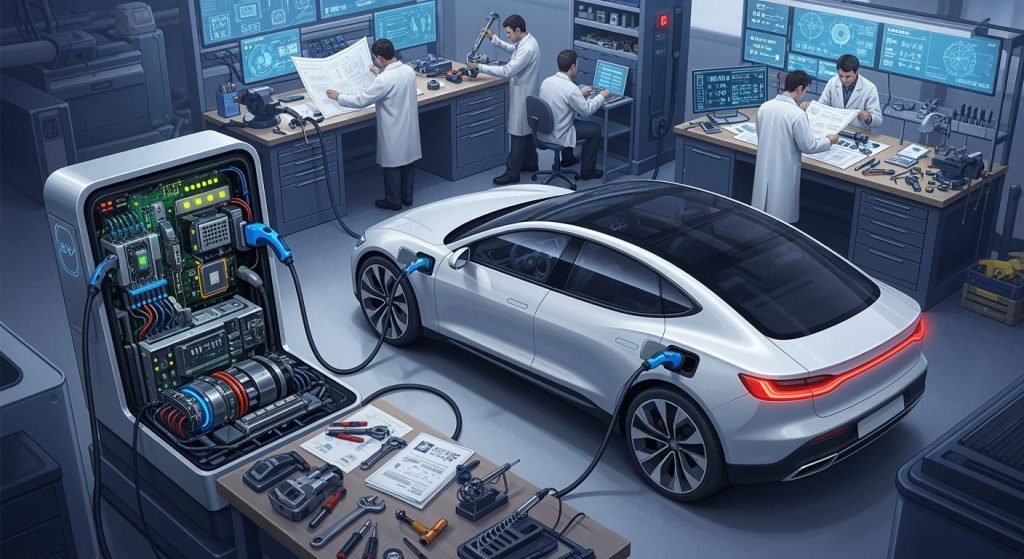 차량 탑재형 충전 파일 설계 및 제조