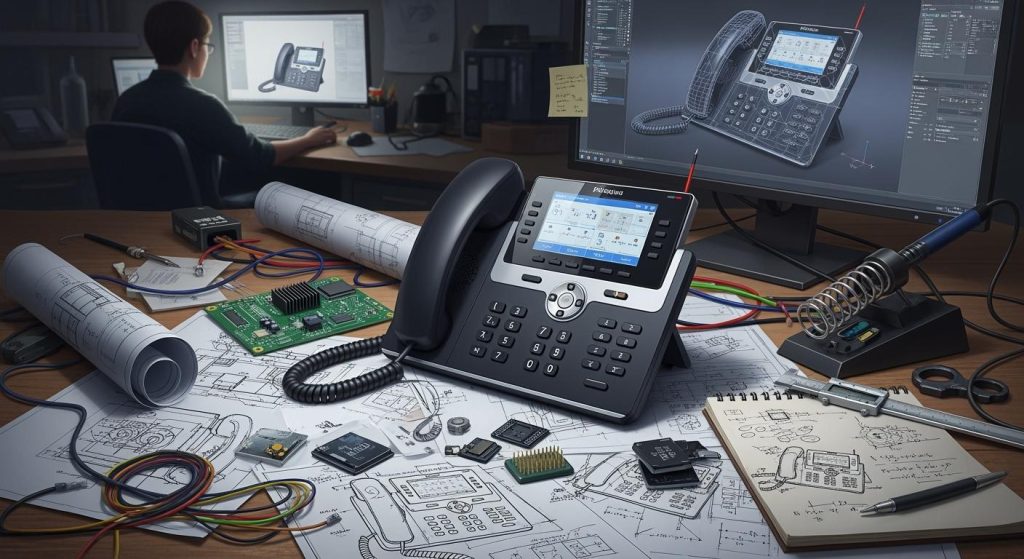 Design och tillverkning av IP-telefoner