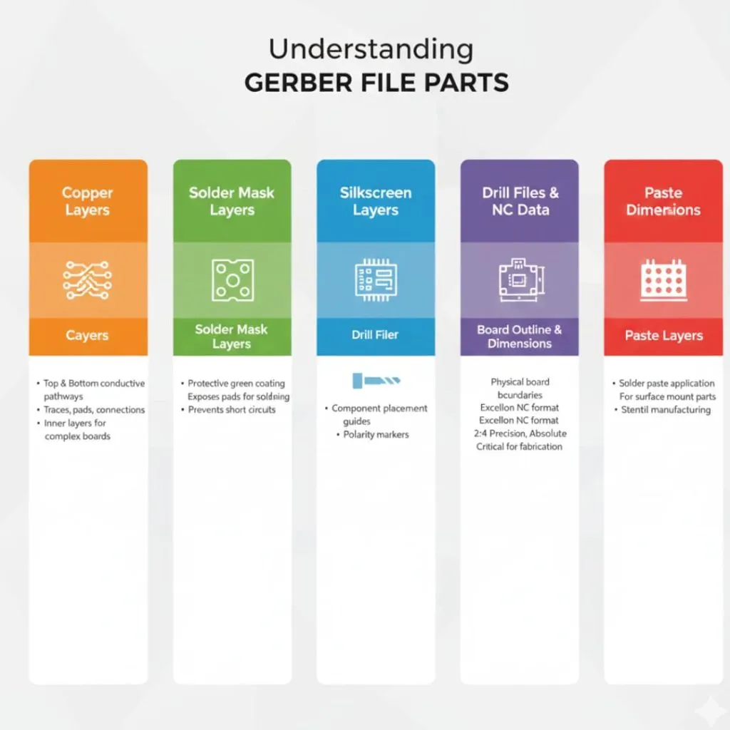 Gerber file layers explained diagram