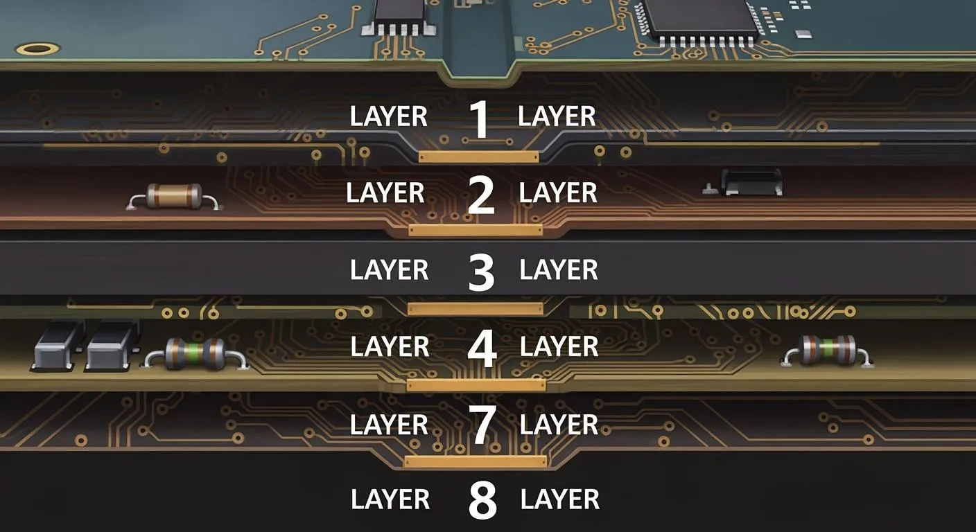 Warum haben Leiterplatten immer eine gerade Anzahl von Lagen?