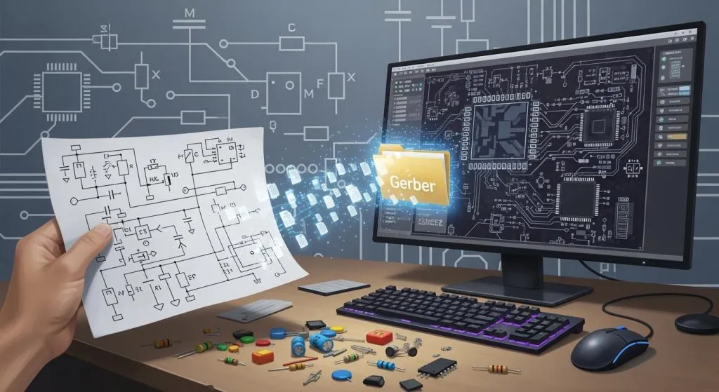 Comment convertir un schéma en fichier Gerber pour la fabrication de circuits imprimés