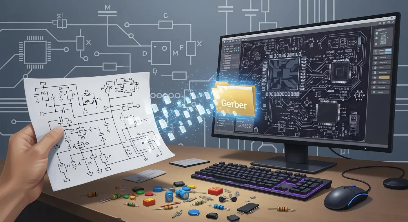 Чӣ тавр схемаро ба файли Гербер барои истеҳсоли PCB табдил додан мумкин аст
