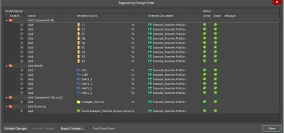 Ìjíròrò Ìyípadà Ìmọ̀-ẹ̀rọ tí ó ń fi àkójọ àwọn èròjà àti àwọn àwọ̀n tí a ó fi kún pẹ̀lú ipò ìfọwọ́sowọ́pọ̀ hàn