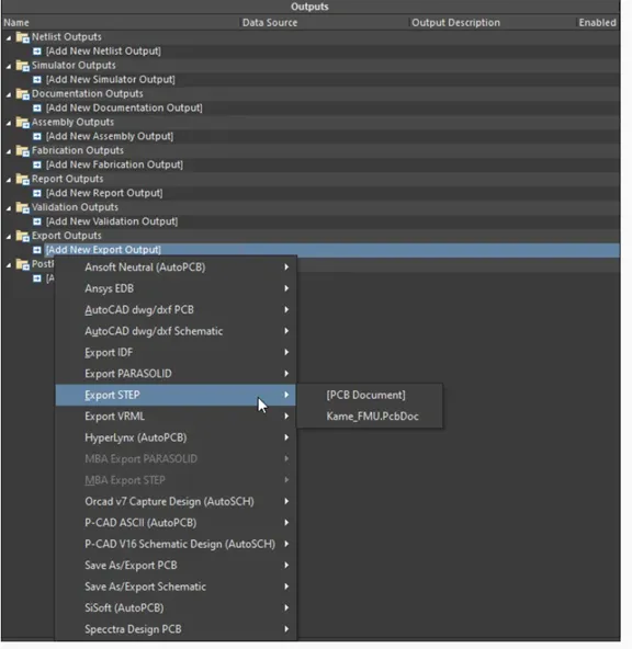 Àkójọ ìtajà tí ó ń fi àṣàyàn ìtajà ìgbésẹ̀ 3D hàn fún ìṣọ̀kan CAD ẹ̀rọ