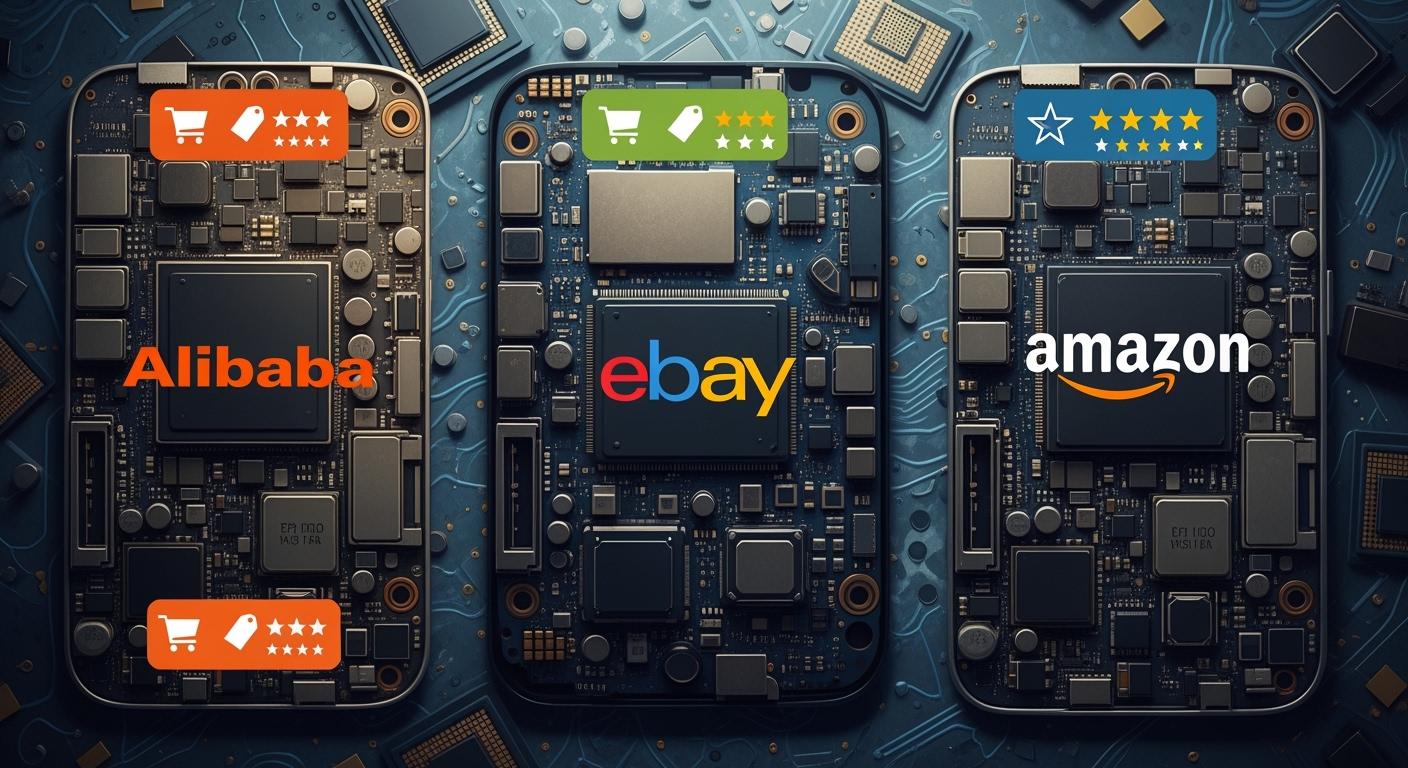 Perbandingan pemasok motherboard ponsel: Alibaba vs. eBay vs. Amazon
