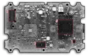 Rysunek 1. Schemat płytki PCB z promieniami rentgenowskimi