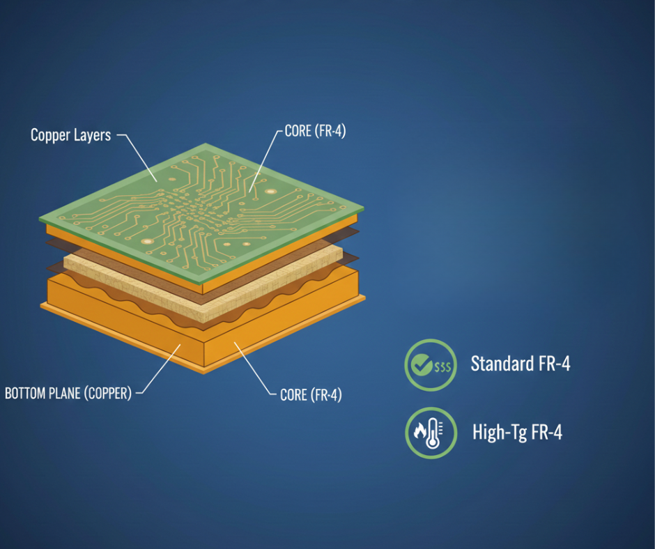 10 layer pcb Dielectric and Core Materials