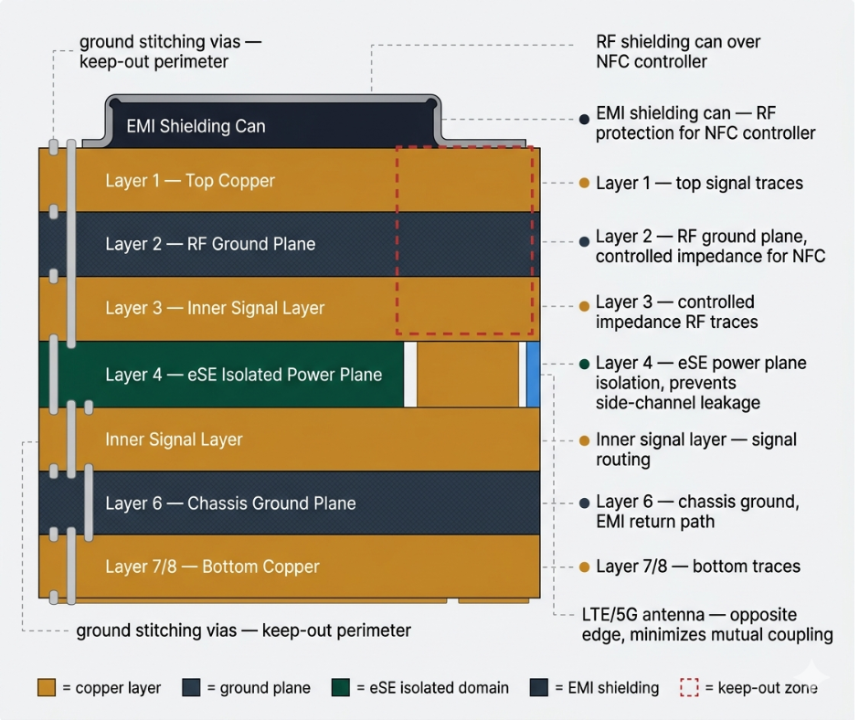 Desain PCB multilayer untuk tablet Android perbankan