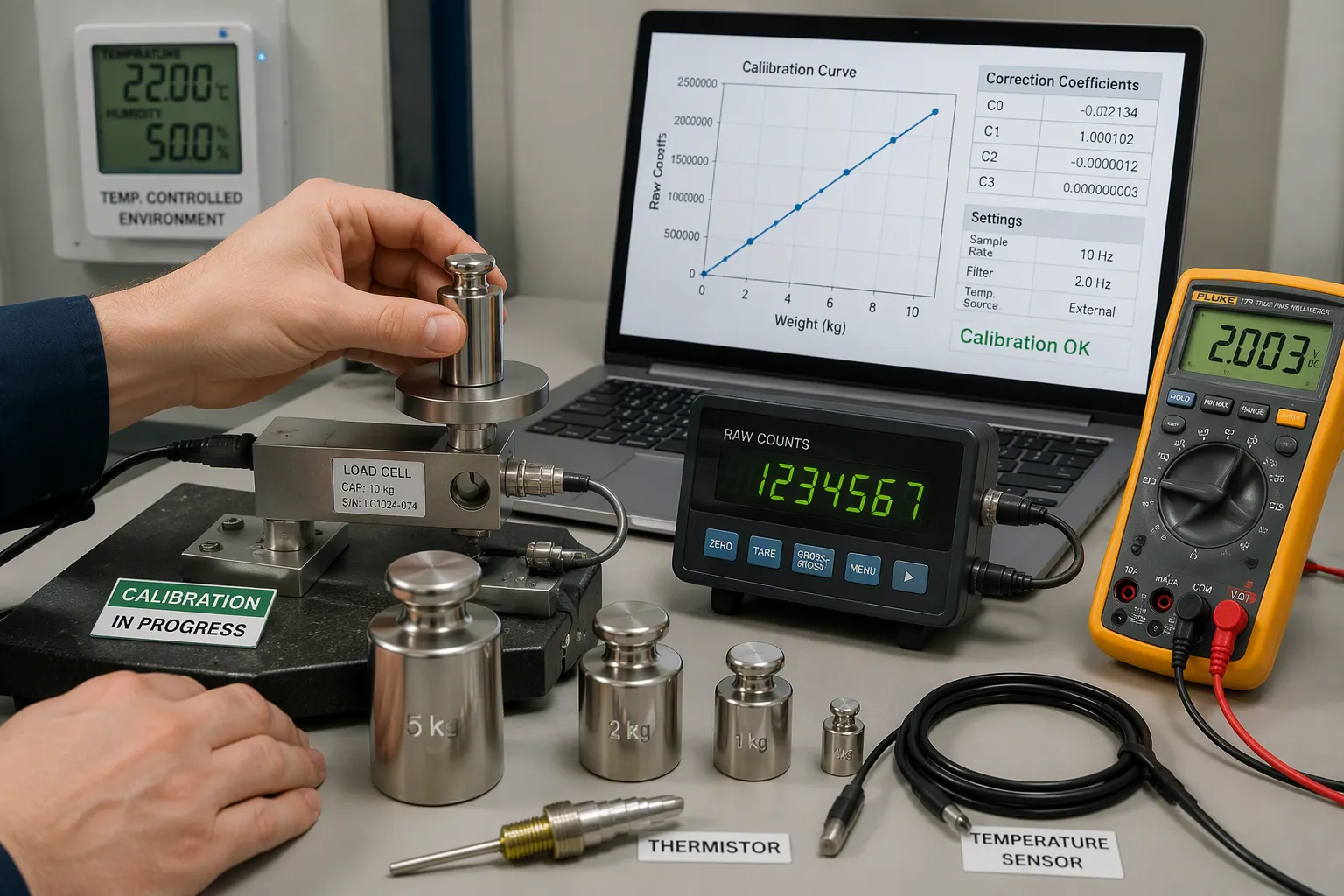 Calibration and Accuracy in High-Precision Weight Sensing