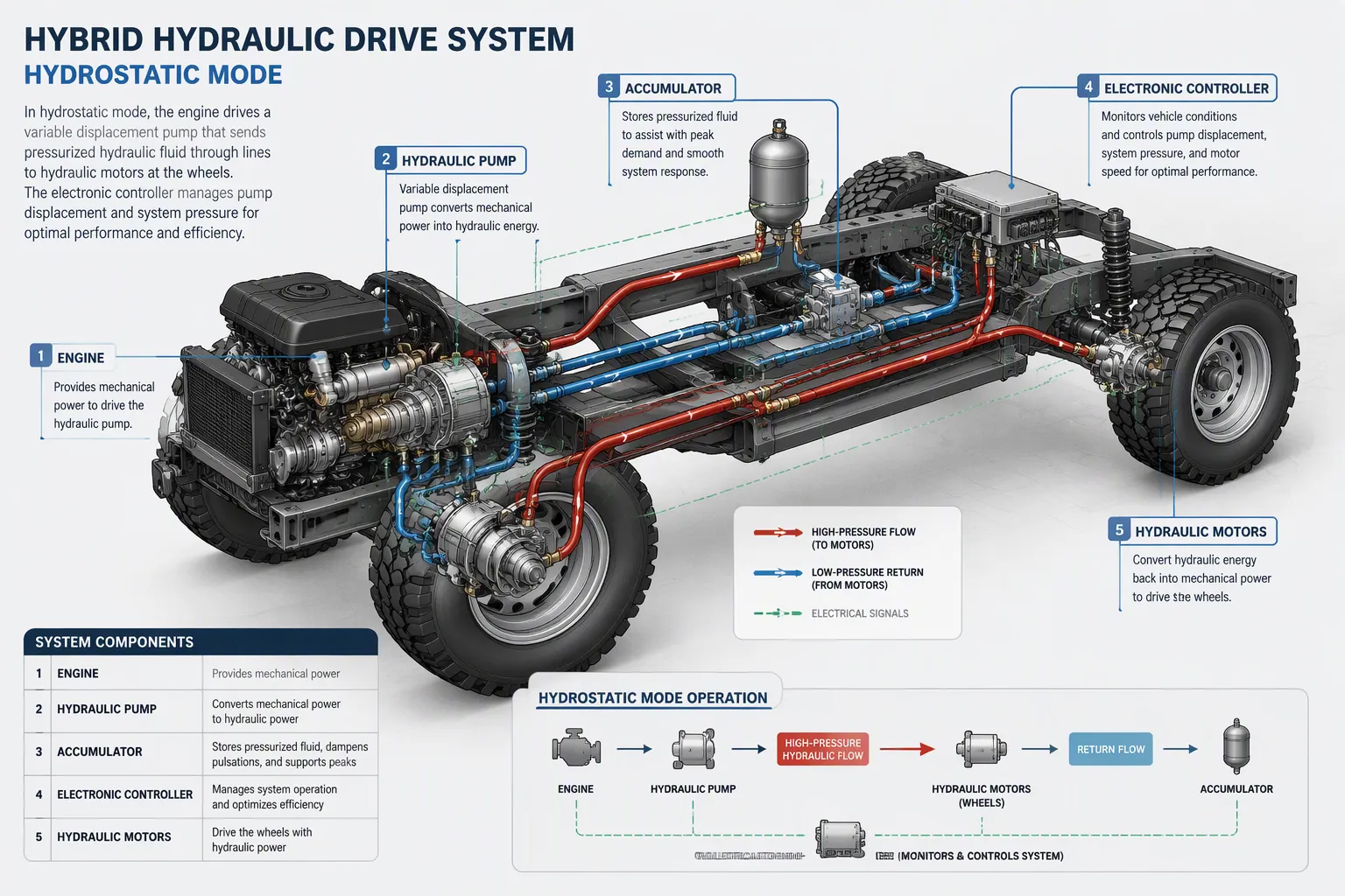 Hybrid Hydraulic and Servo Drive Technology Modes