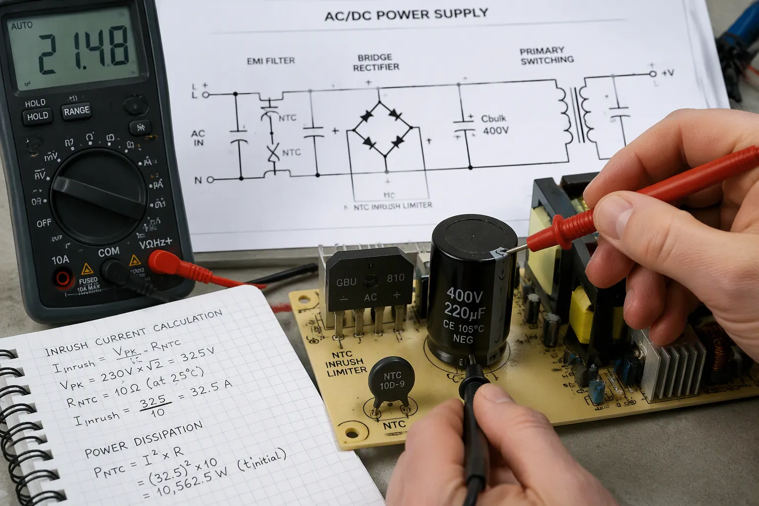 AC/DC Front-End Design for Low EMI